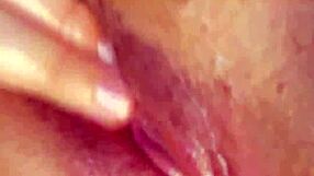 rubbing my wet clit up close in POV solo tease
