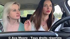 hey lucky guy, two sluts suck you off roadside and drain your balls pov