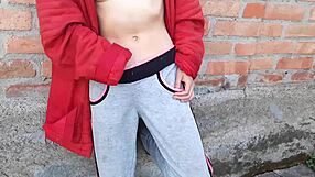 Brunette Masturbates Small Tits Pussy In Garden Until Orgasmic Neighbor Watch