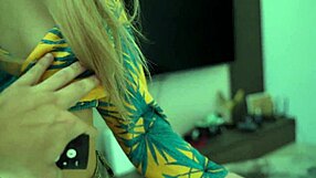 my tv remote freezes time so i strip and fuck my moaning girlfriend's tight pussy hard