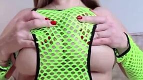 curvy milf slut fondles big natural tits craving cock ride