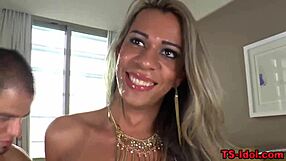 Bareback Shemale Facial Creampie in Lingerie HD