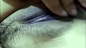 Cute Asian Housewife Teases Wet Pussy Lick on Bedroom Video Call New Year