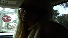 Eva Cruz Fingers Shaved Pussy Then Takes Neighbor's Cock Doggy in Fishnets Heels