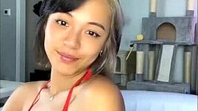 Chilling by the pool in a bikini