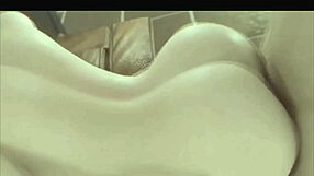 tracer bent over for sneaky doggystyle creampie thrill