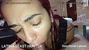 joselyn's back broke and desperate gagging drooling on my cock as i slap her pretty face