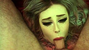 step sister's hardcore pounding finishes with facial cumshot