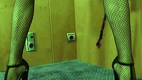 i can't stop stroking my shemale cock in this sexy lingerie tugging hard