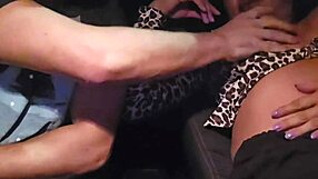 APP DRIVER'S BIG COCK MILF BLOWS AND FUCKS IN CAR FOR HAPPY RIDES!