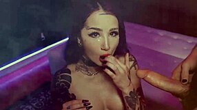 Hot Luna Luxe Dominates Big Cock Ride In Goth Fishnets