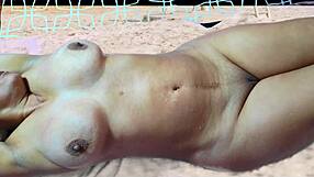 teasing beach voyeur preview hides agarabas and olpr's big ass shakes and foot play