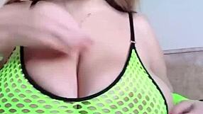 curvy milf slut fondles big natural tits craving cock ride