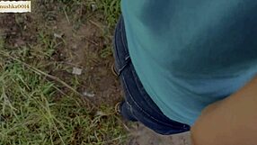 DESI COLLEGE STUDENTS FUCK OUTDOOR IN JEANS WITH CREAMPIE ORGASM!