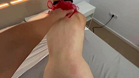 forbidden thrill fucking tenant girl while boyfriend slaves at work