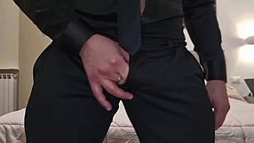 alexander audran intense handjob huge explosive cumshot mouth swallow!