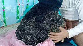 newlywed desi bride spreads legs wide for close-up missionary pussy pounding on wedding night