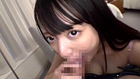 whoa, this black-haired babe turns into a cum-obsessed freak at the jerk-off spot!