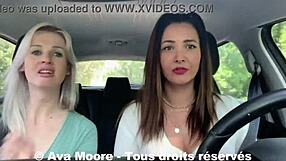 hey lucky guy, two sluts suck you off roadside and drain your balls pov