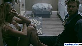 Sexy Blonde Jessa Rhodes Pounded Hard by Monster Cock in Shaved Pussy