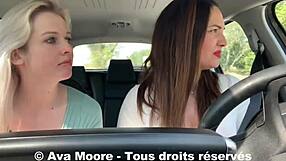 hey lucky guy, two sluts suck you off roadside and drain your balls pov