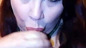 bbw milf shows off dildo suck like it's your cock