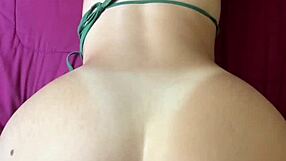 hey babe, watch my young gf take huge cock in bikini