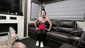 So excited trying new lingerie on step-son