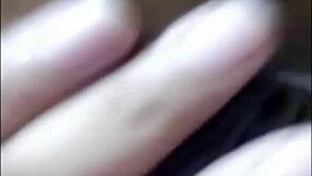 Cute Asian Housewife Teases Wet Pussy Lick on Bedroom Video Call New Year