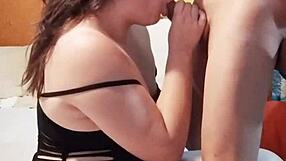 finished sucking my boyfriend's cousin's dick after dinner