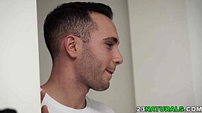 oh god exercise waits as mia split spreads flexible legs for brunette cowgirl pussy pounding