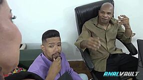 big ass tattooed maid elisa sanches takes dp pounding and swallows cum hungrily