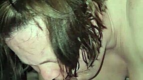 Milf grinds foot on clit while slurping huge monster cock till orgasmic ride