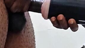 I miss my girlfriend so much, stroking my huge monster cock with toys in the bathroom feels desperate and aching mar 15