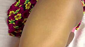 i sneaked into stepsis room saw her pink panties now fucking her wet pussy hard