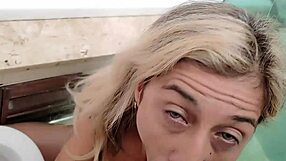 Piss Slut Bent Over Fucked Rough in Toilet with Spanking Humiliation and Cum Swallow