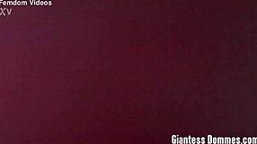 Giantess kenna towers over crushing fat femdom humiliation fetish play