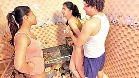 Uttaran20 Surprising Intense FFM Threesome Deepthroat Doggystyle Facial Squirting