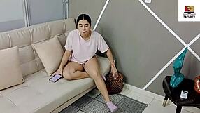 i'm alone masturbating when stepdad walks in and fucks me hard