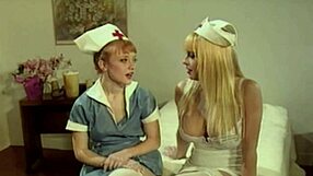 Hey nurses 😍 redhead lesbians lick pussies in lingerie hospital fetish play!