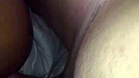 Black girlfriend rides latino cock deep in bedroom amateur style