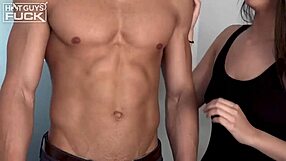 handsome guy pounds cute beauty's tight hole in steamy fuck session