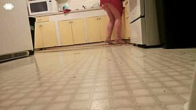 dawnskye1962 giantess spots shrinky dink in kitchen fetish play
