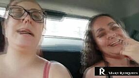 chat goes wild in car with natasha sub flashing tits
