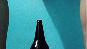 i slide this bottle deep in my curvy latina pussy spanking ass till juices flow rich