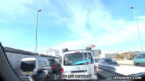 Japanese maki hojo blows dick hard while riding in car uncensored