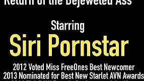 Full Figured Redhead Siri Fucks Hairy Cunt with Dildo