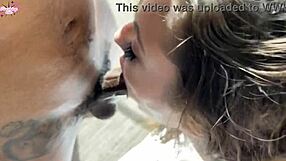 Watch her drool and gag in the sloppiest facefuck ever!!