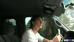 gorgeous blonde hairdresser milf teases with curvy cougar temptations