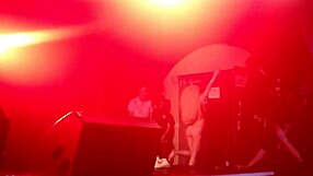 lady gaga stripping down in that hot show?